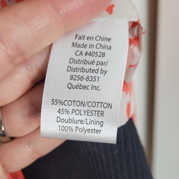 Schwiing Red Orange  Black Cotton Blend Snap  Zip Up Utility Jacket Size XS - Picture 11 of 14